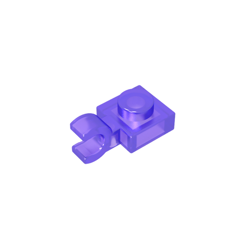 Gobricks,Plate Special 1 x 1 with Clip Horizontal [Thick U Clip],6019,61252,52738