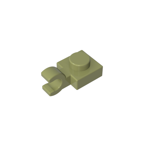 Gobricks,Plate Special 1 x 1 with Clip Horizontal [Thick U Clip],6019,61252,52738