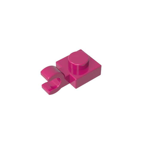 Gobricks,Plate Special 1 x 1 with Clip Horizontal [Thick U Clip],6019,61252,52738