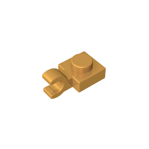 Gobricks,Plate Special 1 x 1 with Clip Horizontal [Thick U Clip],6019,61252,52738