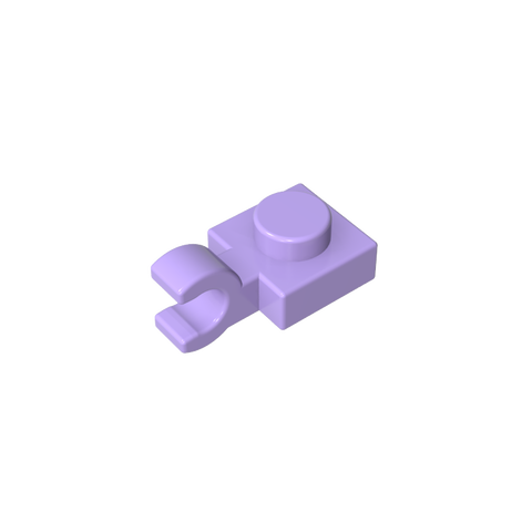 Gobricks,Plate Special 1 x 1 with Clip Horizontal [Thick U Clip],6019,61252,52738