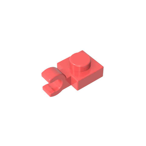 Gobricks,Plate Special 1 x 1 with Clip Horizontal [Thick U Clip],6019,61252,52738