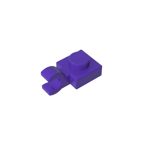 Gobricks,Plate Special 1 x 1 with Clip Horizontal [Thick U Clip],6019,61252,52738