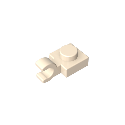 Gobricks,Plate Special 1 x 1 with Clip Horizontal [Thick U Clip],6019,61252,52738