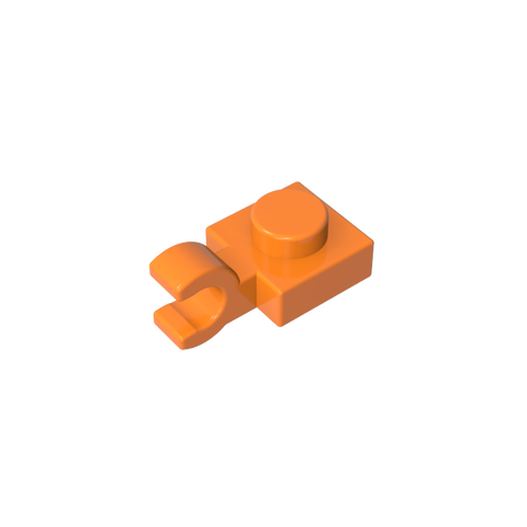 Gobricks,Plate Special 1 x 1 with Clip Horizontal [Thick U Clip],6019,61252,52738