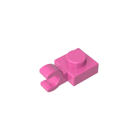 Gobricks,Plate Special 1 x 1 with Clip Horizontal [Thick U Clip],6019,61252,52738