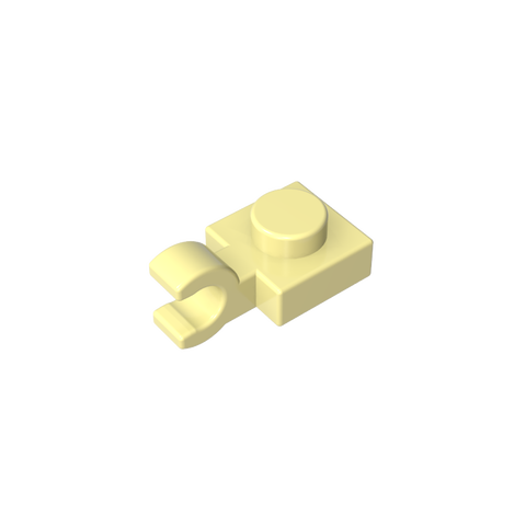 Gobricks,Plate Special 1 x 1 with Clip Horizontal [Thick U Clip],6019,61252,52738
