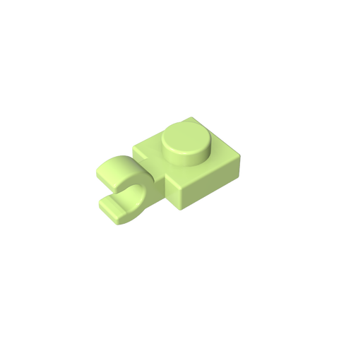 Gobricks,Plate Special 1 x 1 with Clip Horizontal [Thick U Clip],6019,61252,52738