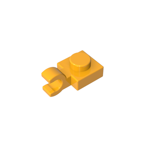 Gobricks,Plate Special 1 x 1 with Clip Horizontal [Thick U Clip],6019,61252,52738