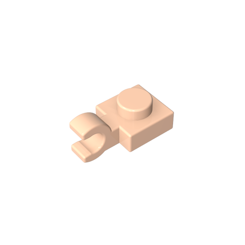 Gobricks,Plate Special 1 x 1 with Clip Horizontal [Thick U Clip],6019,61252,52738