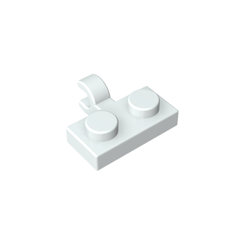 Gobricks,Plate Special 1 x 2 with Clip Horizontal on Side,11476,65458