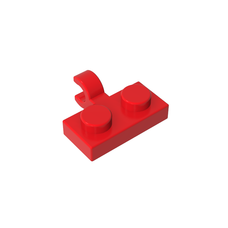 Gobricks,Plate Special 1 x 2 with Clip Horizontal on Side,11476,65458