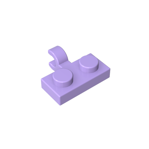 Gobricks,Plate Special 1 x 2 with Clip Horizontal on Side,11476,65458