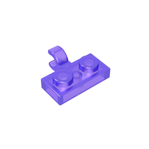 Gobricks,Plate Special 1 x 2 with Clip Horizontal on Side,11476,65458