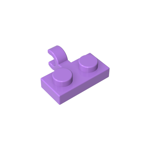 Gobricks,Plate Special 1 x 2 with Clip Horizontal on Side,11476,65458