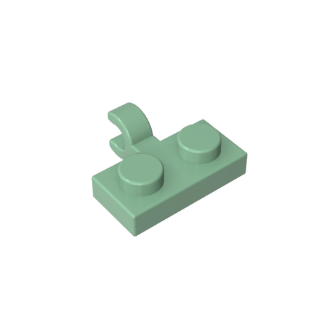 Gobricks,Plate Special 1 x 2 with Clip Horizontal on Side,11476,65458