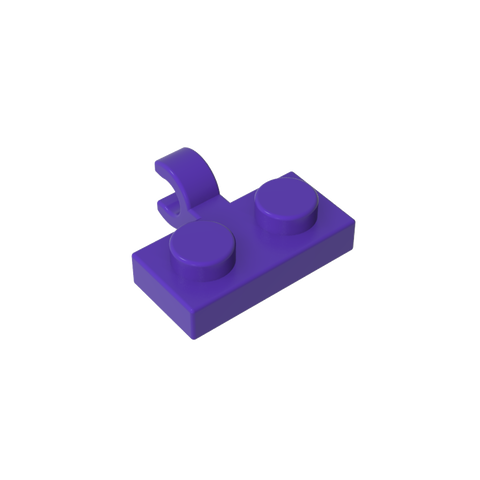 Gobricks,Plate Special 1 x 2 with Clip Horizontal on Side,11476,65458