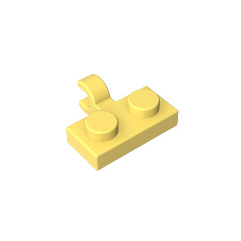 Gobricks,Plate Special 1 x 2 with Clip Horizontal on Side,11476,65458