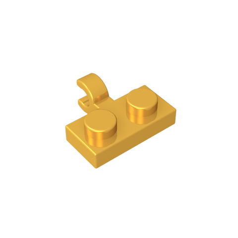 Gobricks,Plate Special 1 x 2 with Clip Horizontal on Side,11476,65458