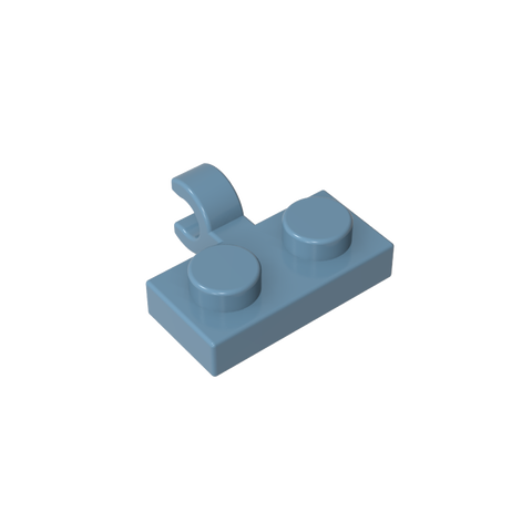 Gobricks,Plate Special 1 x 2 with Clip Horizontal on Side,11476,65458