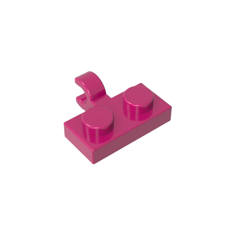 Gobricks,Plate Special 1 x 2 with Clip Horizontal on Side,11476,65458