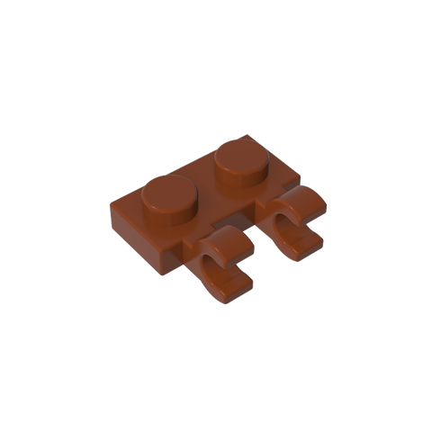 Gobricks,Plate Special 1 x 2 with Clips Horizontal [Thick U-Clips],60470,60470a,60470b,49563