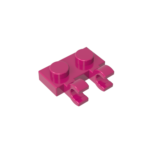 Gobricks,Plate Special 1 x 2 with Clips Horizontal [Thick U-Clips],60470,60470a,60470b,49563