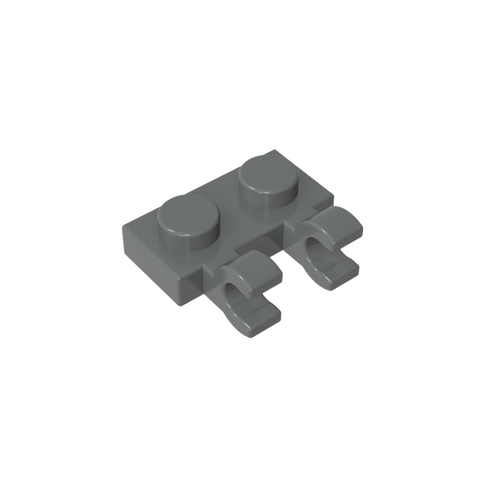 Gobricks,Plate Special 1 x 2 with Clips Horizontal [Thick U-Clips],60470,60470a,60470b,49563