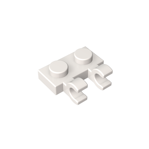 Gobricks,Plate Special 1 x 2 with Clips Horizontal [Thick U-Clips],60470,60470a,60470b,49563