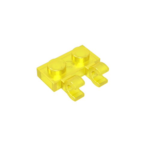 Gobricks,Plate Special 1 x 2 with Clips Horizontal [Thick U-Clips],60470,60470a,60470b,49563