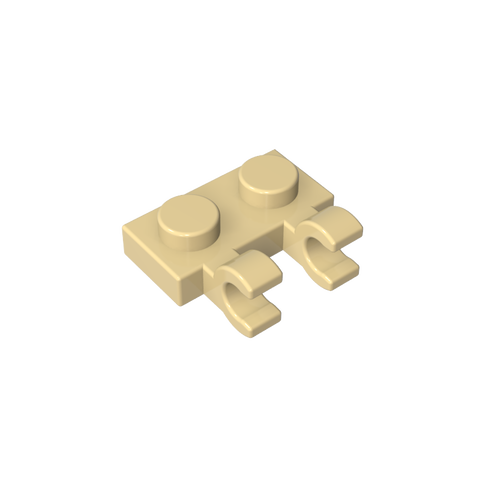 Gobricks,Plate Special 1 x 2 with Clips Horizontal [Thick U-Clips],60470,60470a,60470b,49563