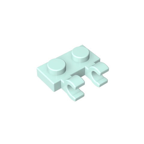 Gobricks,Plate Special 1 x 2 with Clips Horizontal [Thick U-Clips],60470,60470a,60470b,49563