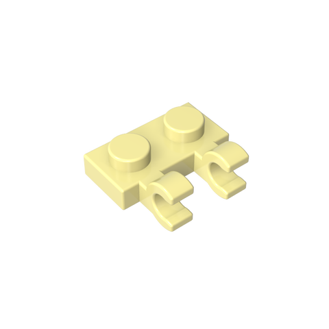 Gobricks,Plate Special 1 x 2 with Clips Horizontal [Thick U-Clips],60470,60470a,60470b,49563