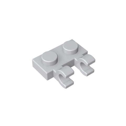 Gobricks,Plate Special 1 x 2 with Clips Horizontal [Thick U-Clips],60470,60470a,60470b,49563