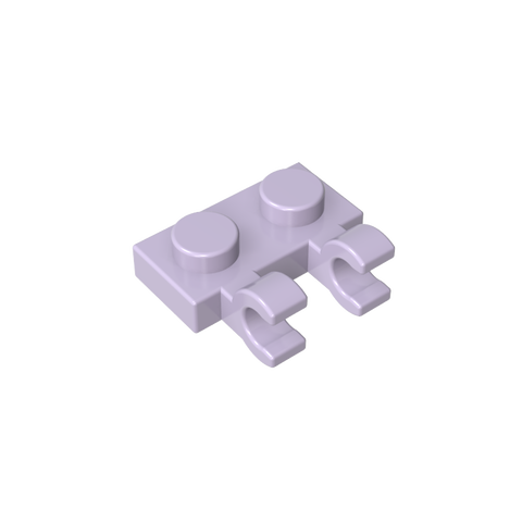Gobricks,Plate Special 1 x 2 with Clips Horizontal [Thick U-Clips],60470,60470a,60470b,49563