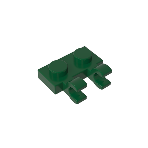 Gobricks,Plate Special 1 x 2 with Clips Horizontal [Thick U-Clips],60470,60470a,60470b,49563