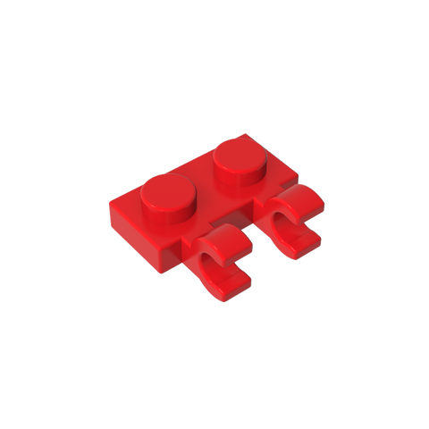 Gobricks,Plate Special 1 x 2 with Clips Horizontal [Thick U-Clips],60470,60470a,60470b,49563