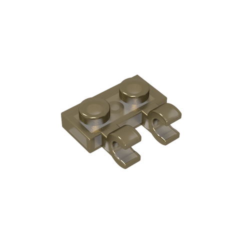 Gobricks,Plate Special 1 x 2 with Clips Horizontal [Thick U-Clips],60470,60470a,60470b,49563