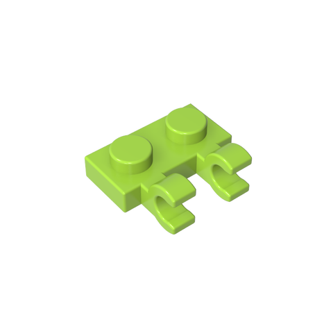 Gobricks,Plate Special 1 x 2 with Clips Horizontal [Thick U-Clips],60470,60470a,60470b,49563