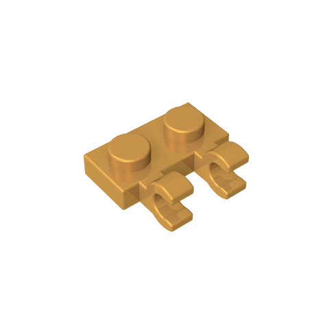 Gobricks,Plate Special 1 x 2 with Clips Horizontal [Thick U-Clips],60470,60470a,60470b,49563