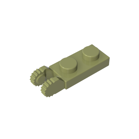 Gobricks,Hinge Plate 1 x 2 Locking with 2 Fingers On End, with Groove,44302,44302a,44302b,54657