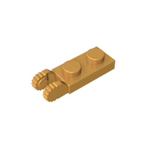 Gobricks,Hinge Plate 1 x 2 Locking with 2 Fingers On End, with Groove,44302,44302a,44302b,54657