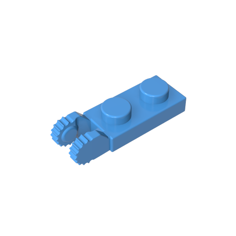Gobricks,Hinge Plate 1 x 2 Locking with 2 Fingers On End, with Groove,44302,44302a,44302b,54657