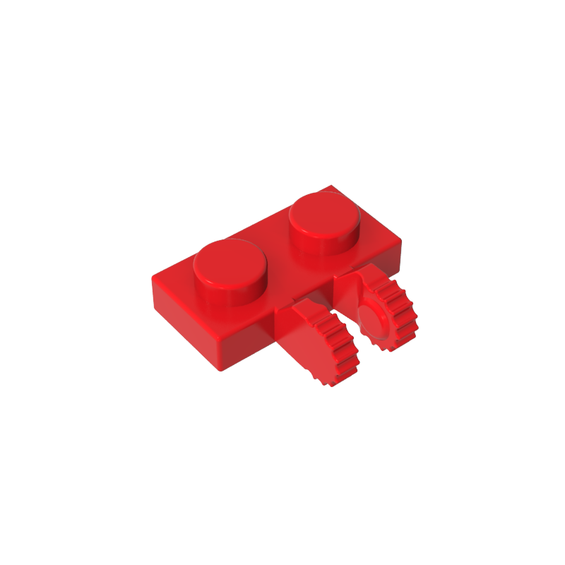 Gobricks,Hinge Plate 1 x 2 Locking with 2 Fingers on Side, 9 Teeth,60471,50340