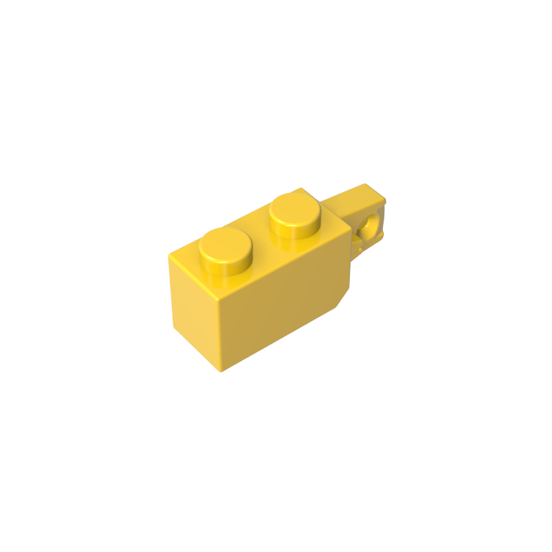 Gobricks,Hinge Brick 1 x 2 Locking with 1 Finger Vertical End,30364,51478