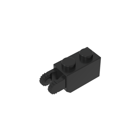Gobricks,Hinge Brick 1 x 2 Locking with 2 Fingers Vertical End, 9 Teeth,30365,54671