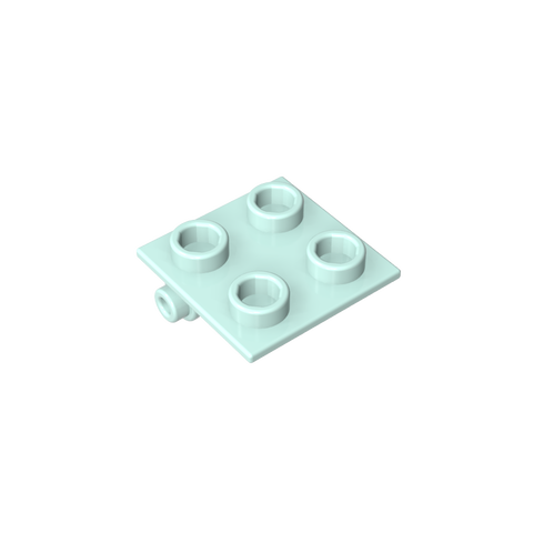 Gobricks,Hinge Brick 2 x 2 Top Plate Thin,6134