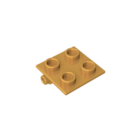 Gobricks,Hinge Brick 2 x 2 Top Plate Thin,6134