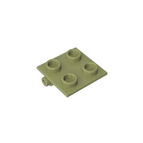 Gobricks,Hinge Brick 2 x 2 Top Plate Thin,6134