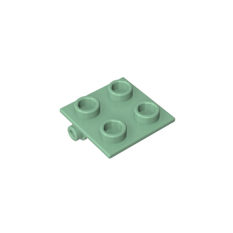 Gobricks,Hinge Brick 2 x 2 Top Plate Thin,6134